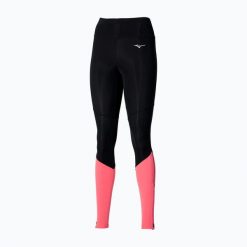 Legginsy damskie Mizuno Core Long. Czarne legginsy damskie Mizuno, s, bez wzorów, z elastanu, długie, do biegania. Za 139.99 zł.