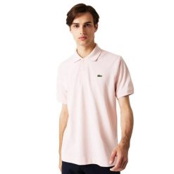 Koszulka męska Lacoste. Czerwone koszulki polo męskie Lacoste, m, bez wzorów, z bawełny, casualowe, bez ramiączek. Za 297.00 zł.