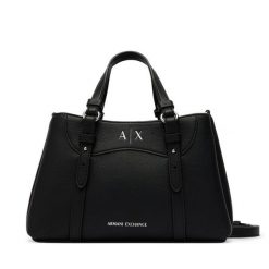 Torebka Armani Exchange. Czarne torebki do ręki damskie Armani Exchange, bez wzorów, klasyczne, bez dodatków. Za 654.99 zł.