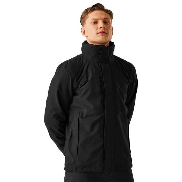 Męska Kurtka 3 W 1 Kingsley. Czarne kurtki męskie Regatta, l, bez wzorów, z materiału, z kapturem. Za 429.99 zł.