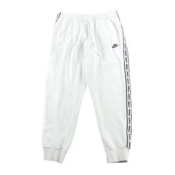 Second life - Spodnie dresowe męskie Tape Logo Jogger białe - Stan dobry. Białe spodnie sportowe męskie Nike, m, bez wzorów, z dresówki, do biegania. Za 168.96 zł.