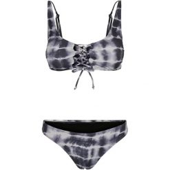 Bikini Damskie Tie Dye Lace Up Bikini. Białe bikini damskie Urban Classics, m, bez wzorów. Za 137.99 zł.