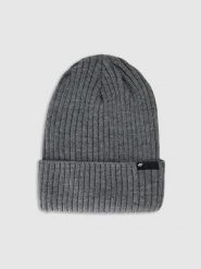 4F Czapka zimowa Thinsulate męska - szara L. Szare czapki i kapelusze męskie 4f, na zimę, bez wzorów, z syntetyku, eleganckie. Za 69.99 zł.