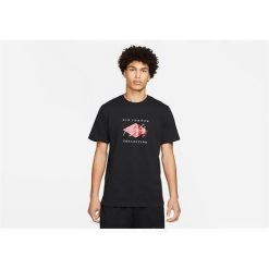 Koszulka sportowa męska Nike Air Jordan Flight Essential. Czarne buty sportowe męskie Nike, m, bez wzorów, z bawełny, bez kołnierzyka, bez ramiączek. Za 248.00 zł.