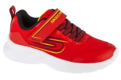Buty sportowe Sneakersy chłopięce, Dynamatic - Swift Tread. Czerwone trampki i tenisówki chłopięce Skechers, bez wzorów, z materiału, sportowe, przed kostkę, bez zapięcia. Za 179.99 zł.
