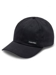 Calvin Klein Czapka z daszkiem Elevated Patch K50K510487 Czarny. Czarne czapki i kapelusze damskie Calvin Klein, bez wzorów, z bawełny. Za 139.99 zł.