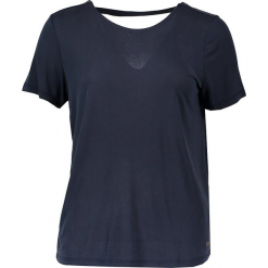 Koszulka w kolorze granatowym. Niebieskie t-shirty damskie marki Mustang, z okrągłym kołnierzem. W wyprzedaży za 78.95 zł.