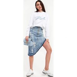 Bluza damska KARL LAGERFELD. Bluzy damskie KARL LAGERFELD, s, bez wzorów, bez kaptura. W wyprzedaży za 513.57 zł.