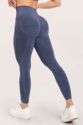 Legginsy fitness damskie Gym Glamour seamless. Niebieskie legginsy damskie GYM GLAMOUR, s, bez wzorów, z materiału. Za 169.99 zł.