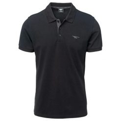Męska Koszulka Polo Micko II. Czarne koszulki polo męskie Hi-tec, m, bez wzorów, sportowe, bez ramiączek. Za 83.99 zł.