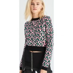 Żakardowy sweter - Wielobarwn. Swetry damskie Sinsay. W wyprzedaży za 19.99 zł.