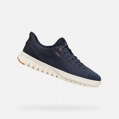 Buty GEOX U FLEXTRIDE PLUS Niebieski. Niebieskie trekkingi męskie Geox, trekkingowe. Za 386.99 zł.