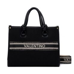 Torebka Valentino. Czarne torebki do ręki damskie Valentino, bez wzorów, klasyczne, bez dodatków. Za 619.99 zł.