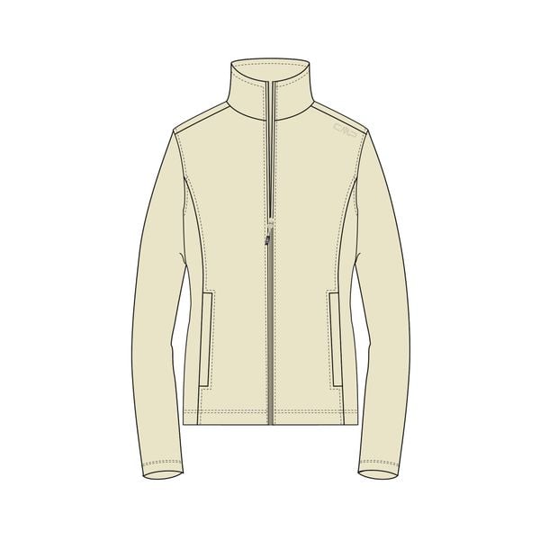 Bluza damska turystyczna CMP 33H2356. Białe bluzy sportowe damskie CMP, xl, bez wzorów, bez kaptura, trekkingowe. Za 214.50 zł.