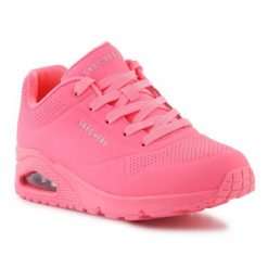 Buty Skechers Uno Stand On Air 73690-CRL różowe. Czerwone obuwie sportowe damskie bez wzorów. Za 544.84 zł.