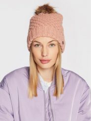 Roxy Czapka ERJHA04015 Różowy. Czerwone czapki i kapelusze damskie Roxy, na zimę, bez wzorów, z materiału. Za 149.99 zł.
