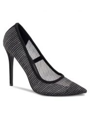 DeeZee Szpilki JENNIFER KL-HT92831-78 Czarny. Czarne szpilki damskie DeeZee, bez wzorów, z materiału, bez obcasa, bez zapięcia. Za 83.99 zł.