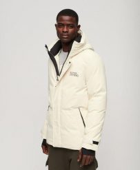 Parka z kapturem City od SUPERDRY. Szare parki męskie Superdry., xl, bez wzorów, z materiału, eleganckie, z kapturem. Za 569.25 zł.