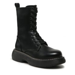 Trapery DeeZee. Czarne kozaki damskie DeeZee. Za 229.99 zł.