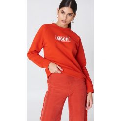 MSCH Copenhagen Bluza Cinana - Red. Czerwone bluzy damskie MSCH Copenhagen, z nadrukiem, z dzianiny. Za 202.95 zł.