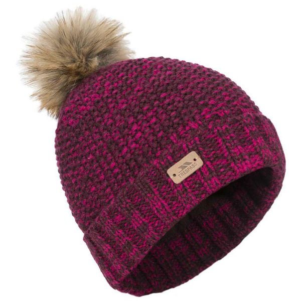 Czapka Damska Kellisa Beanie. Fioletowe czapki i kapelusze damskie Trespass, bez wzorów, z dzianiny. Za 58.99 zł.