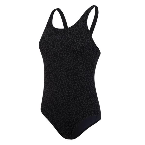 Strój pływacki jednoczęściowy damski Speedo Boomstar Allover Muscleback. Czarne kostiumy jednoczęściowe damskie Speedo, m, bez wzorów, sportowe, do pływania. Za 139.99 zł.