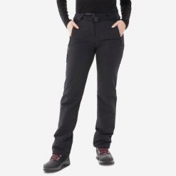 Spodnie turystyczne damskie Quechua SH500 Warm. Czarne spodnie sportowe damskie QUECHUA, m, bez wzorów, z elastanu, trekkingowe. Za 199.99 zł.