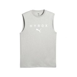 Męska koszulka bez rękawów PUMA × HYROX PUMA. Czarne koszulki sportowe męskie Puma, l, bez wzorów, z bawełny, bez kołnierzyka, bez ramiączek, na fitness i siłownię. Za 179.00 zł.