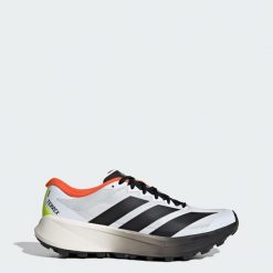 Buty do biegania w terenie Terrex Agravic 4. Białe buty sportowe męskie Adidas, bez zapięcia, do biegania. Za 599.00 zł.