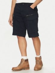 G-Star Raw Szorty materiałowe Rovic Zip D08566-5126 990 Czarny Relaxed Fit. Czarne szorty męskie G-Star Raw, m, bez wzorów, z bawełny, retro. Za 309.99 zł.