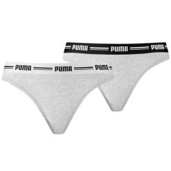 Stringi Damskie 907854 (zestaw 2 Sztuk). Brązowe bokserki damskie Puma, l, bez wzorów. Za 118.99 zł.