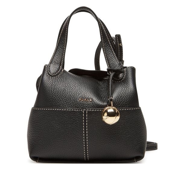 Torebka Furla. Czarne torebki do ręki damskie Furla, bez wzorów, klasyczne, bez dodatków. Za 1,369.00 zł.