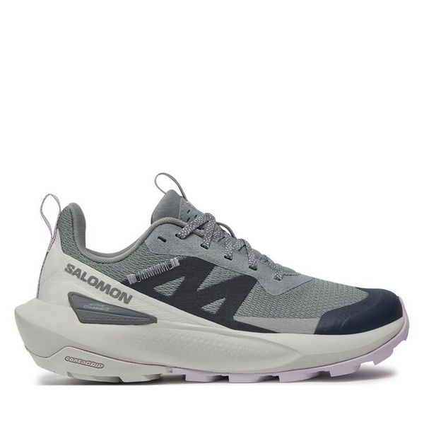 Trekkingi Salomon. Szare obuwie sportowe damskie Salomon, trekkingowe. Za 459.99 zł.