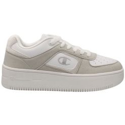 Buty Champion Foul Play PLat Velour Low Cut S11702 ES002 beżowy. Brązowe obuwie sportowe damskie bez wzorów, ze skóry. Za 367.58 zł.