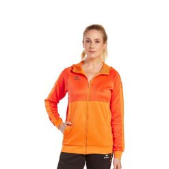 Kurtka treningowa z kapturem dla kobiet Erima Six Wings. Brązowe bluzy sportowe damskie Erima, l, bez wzorów, z materiału, z kapturem, do piłki ręcznej. W wyprzedaży za 239.00 zł.
