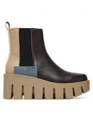 United Nude Botki Grip Chelsea LO V 1103216116 Brązowy ciemny. Brązowe botki damskie United Nude, ze skóry, bez obcasa, na koturnie, bez zapięcia. Za 1,539.00 zł.