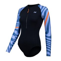 Strój pływacki jednoczęściowy damski ZONE3 OWS Renew. Niebieskie kostiumy jednoczęściowe damskie ZONE3, bez wzorów, sportowe. Za 269.99 zł.