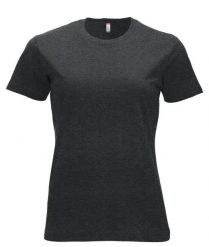 Clique New Classic-T Women – Klasyczny T-shirt z przędzonej bawełny. Szare t-shirty damskie CLIQUE, l, bez wzorów, z bawełny, klasyczne, bez kołnierzyka. Za 104.55 zł.