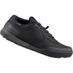 Buty do jazdy terenowej GF400, czarne. Czarne buty sportowe męskie Shimano, z gumy, bez zapięcia, rowerowe. Za 528.00 zł.