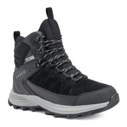 Śniegowce męskie KADVA Ascent Mid WP. Czarne śniegowce i trapery męskie KADVA, na zimę, sportowe, bez zapięcia. Za 219.99 zł.