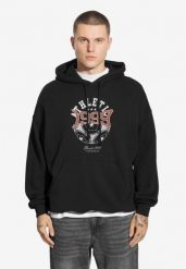 Bluza sportowa męska Prosto Athletic z kapturem. Czarne bluzy męskie Prosto., m, z aplikacjami, z bawełny, z kapturem. Za 163.99 zł.