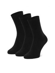 Nine West Skarpety długie CEO_LA_NW_17283_W_AW25 (3-PACK) Czarny. Czarne skarpety damskie Nine West, bez wzorów, z bawełny. Za 39.99 zł.