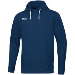 Bluza z kapturem Jako Base. Niebieskie bluzy męskie Jako, s, bez wzorów, z bawełny, z kapturem. Za 207.85 zł.