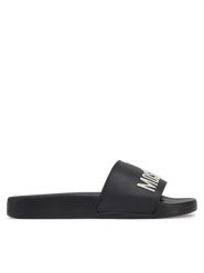 LOVE MOSCHINO Klapki JA28052G1MI14000 Czarny. Czarne klapki damskie Love Moschino, bez wzorów, z tworzywa sztucznego, bez obcasa. Za 229.99 zł.