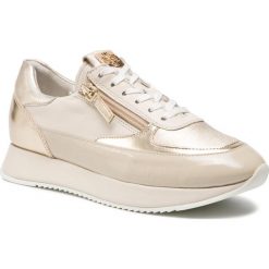 Sneakersy HÖGL - 7-101329 Platin/Ivory 1475. Żółte półbuty damskie HÖGL, bez wzorów, z lakierowanej skóry, bez obcasa, na płaskiej podeszwie, bez zapięcia. W wyprzedaży za 419.00 zł.
