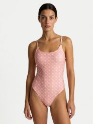 Guess Strój kąpielowy E6GJ10 MC04R Różowy. Czerwone kostiumy jednoczęściowe damskie Guess, s, z aplikacjami, z syntetyku. Za 479.99 zł.