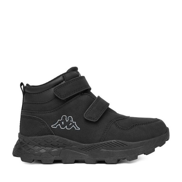 Sneakersy Kappa. Czarne trampki i tenisówki chłopięce Kappa, bez wzorów, bez zapięcia. Za 89.99 zł.