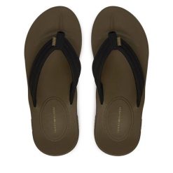 Japonki Tommy Hilfiger. Czarne klapki męskie Tommy Hilfiger. Za 209.99 zł.