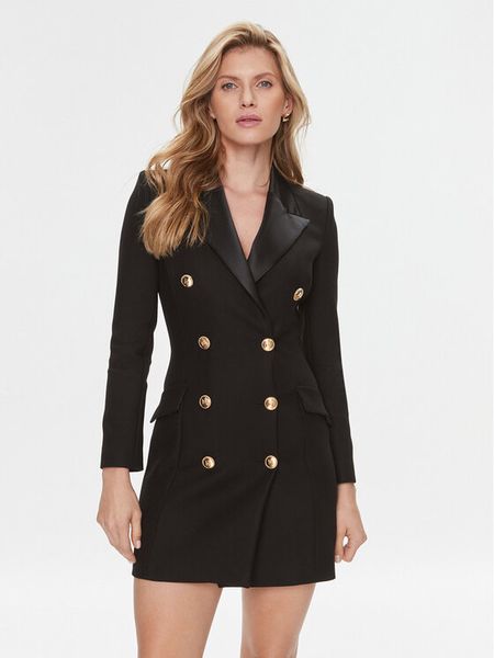 Elisabetta Franchi Marynarka AB-418-36E1-V840 Czarny Regular Fit. Czarne żakiety damskie Elisabetta Franchi, bez wzorów, z wiskozy. Za 2,519.00 zł.