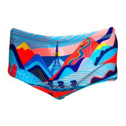 Bokserki pływackie dziecięce Funky Trunks Printed Trunks. Niebieskie kąpielówki dla chłopców FUNKY TRUNKS, bez wzorów. Za 67.99 zł.